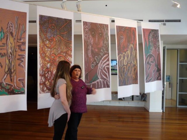 Robyn Caughlan, Darug artist, The Native Institute exhibition